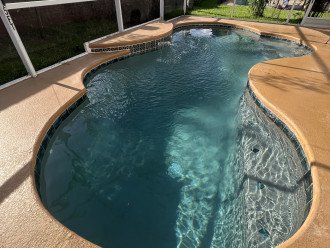 Newly resurfaced pool