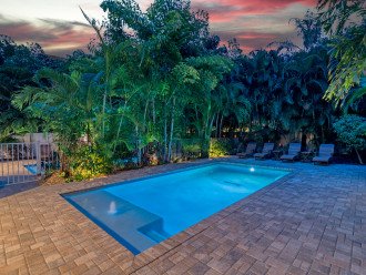 Twilight Retreat by the Poolside Lounge