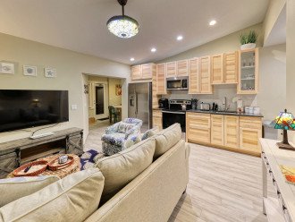 Open Layout Livingroom/Kitchen of Manatee Suite at AMI Beach Lagoon