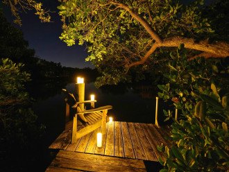 Evening Atmosphere on Private Boat Dock of AMI Beach Lagoon