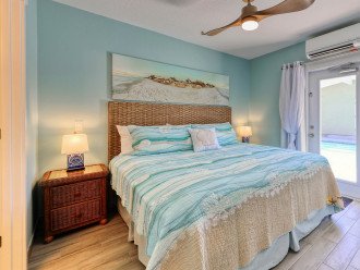 Master Bedroom of Manatee Suite at AMI Beach Lagoon with direct Access to the Pool