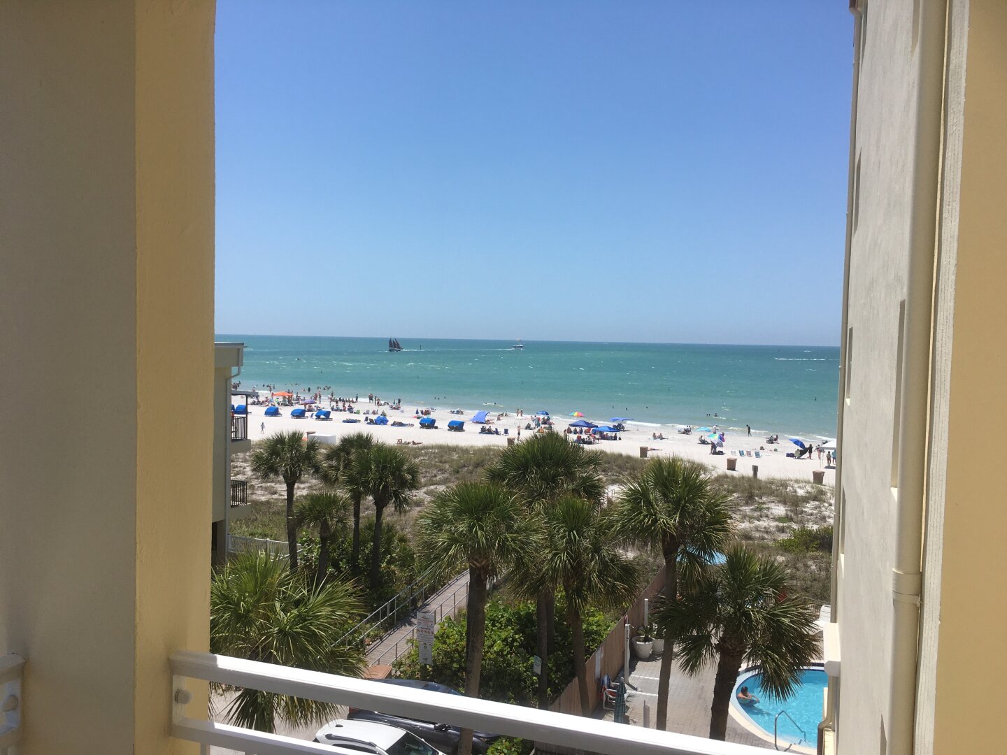 Gulf view from balcony