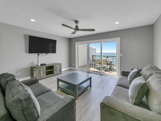 Comfortable Seating is Perfectly Placed for Views of The Gulf
