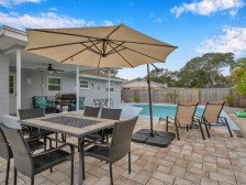 Unwind in Style at this 3BR Home w/ a Private Heated Pool near St. Pete!