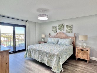 Master bedroom with direct access to 740 sq ft of balcony