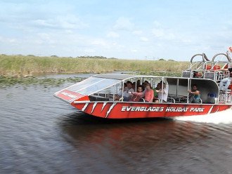Just a drive away from the Famous Everglades National Park where you can take a unique Airboat Ride in the Alligator infested waters