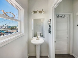 Powder Room with Toilet on Main Floor