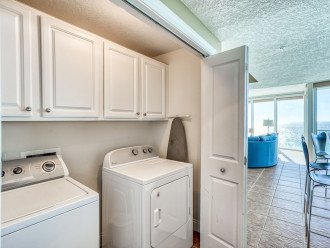 Full size washer and dryer.
