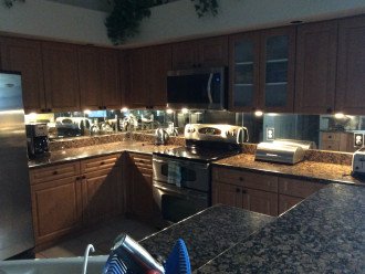 well equiped kitchen, all amenities available for use.