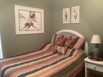 second bedroom with TV, queen NEW FIRM mattress
