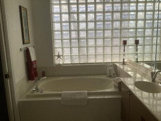 large soaking tub