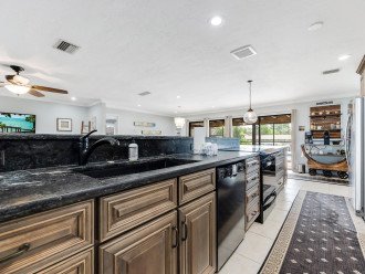open floor plan allows the cook to connect with guests