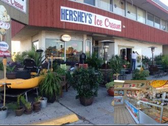 Hershey's Ice Cream shop right by Resort