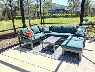 Relax outdoors with plenty of seating and places to lounge.