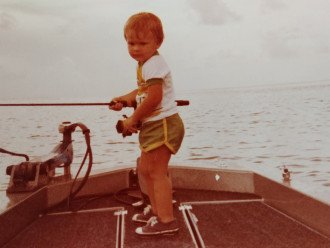 1 1/2 Years Old - Already Serious Fisherman - Really
