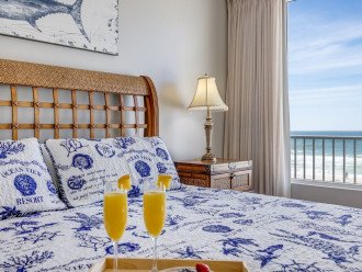 Master Bedroom offers an amazing view of the gulf.