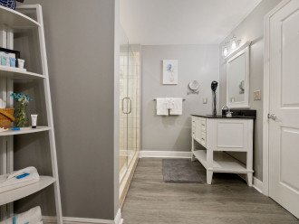 Master Bath offers shower & 2 separate vanity areas