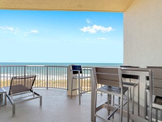 Private, spacious balcony with amazing views of the Atlantic.