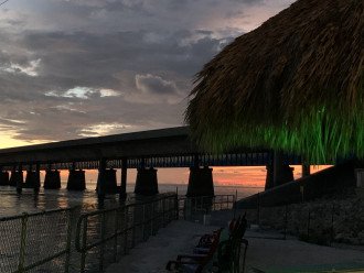 Sunset at 7 Mile Bridge from Sunset Grille
