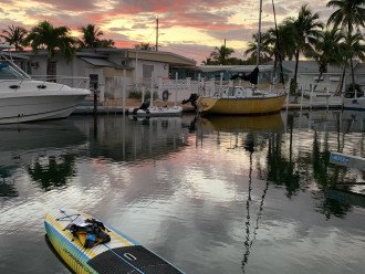 Sunrise paddleboard