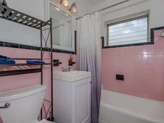 Bathroom with ample space for your toiletries