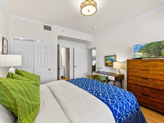 Queen Bed With Flat Screen TV; Access to Bathroom From Room;