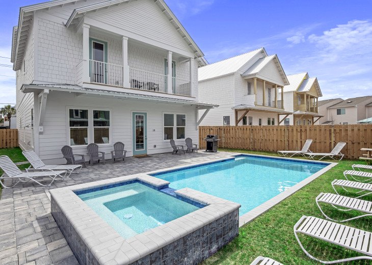 The Sand Box | NEW | Pool Hot Tub | Steps to Beach | Golf Cart | Game Room #1