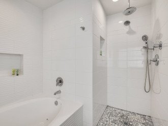 Bathroom 3 with Double Vanity, Bathtub and Walk-In Shower