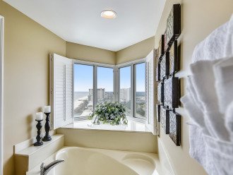 Master Bathroom Garden Tub with Gulf View
