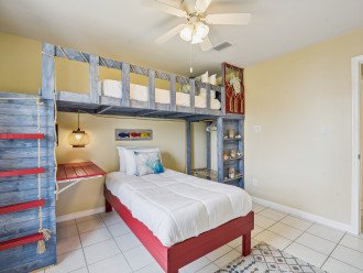 Bedroom 2 with Twin Size Custom Bunk Bed