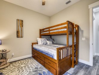 Bedroom Downstairs with Full over Twin Bunk Bed
