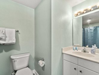 Master bathroom with tub/shower