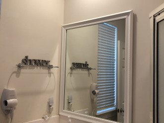 New bathroom mirror