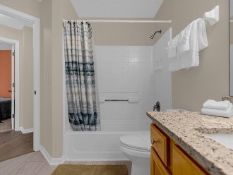 Shared Full Bathroom - Access from Bedroom Hall or Kitchen Hall