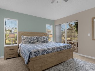 King Master Bedroom with Direct Access to the Pool