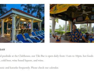 TIKI BAR (food & drinks from 11am-10pm)