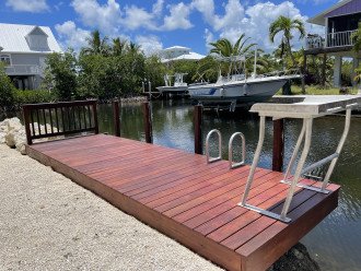 Dock can accommodate up to a 30' boat.