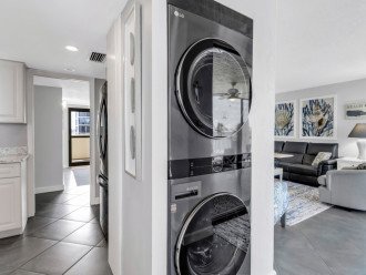 Full size washer/dryer tower.
