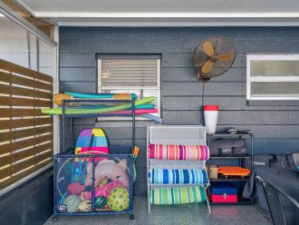 Help yourself to the pool toys, beach gear, and yard games!
