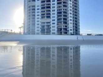 Our Sherwin as seen from Daytona Beach. Note: The seawall is under repair.