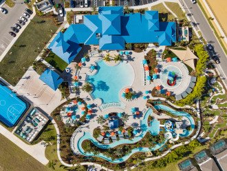 Clubhouse Pool, Lazy River, Slides, Volleyball, Golf, Sport Court