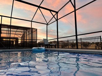 Private Pool Sunset