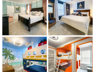 Elegant and fun resort themed rooms including cruise line and star cruiser