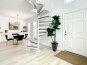 Spiral staircase to the master loft