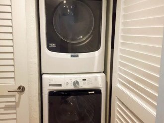 Maytag Washer and dryer in the unit.