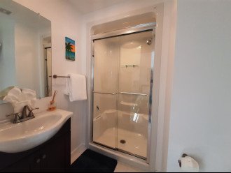 private bathroom off the palm room