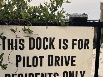 Shared Boat Dock with Pilot Dr.
