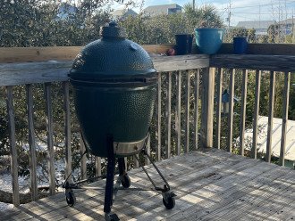 Large Big Green Egg Grill---lump charcoal only