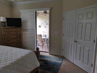 Master Bedroom with sliders out to Lanai