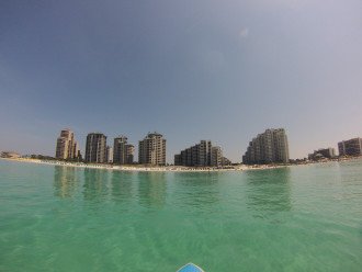 A different perspective of the beach at Sandestin